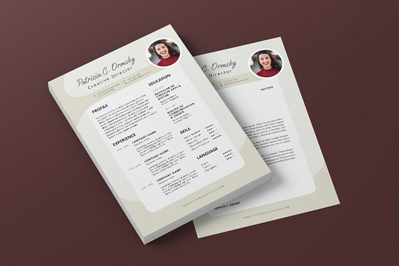 Minimalist CV Resume AI and PSD 14 in Letter Templates - product preview 1