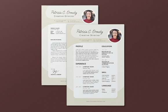 Minimalist CV Resume AI and PSD 14 in Letter Templates - product preview 3