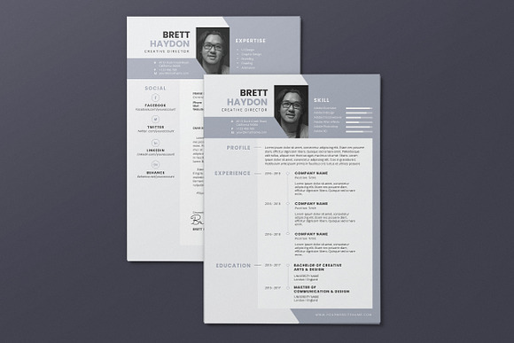 Minimalist CV Resume AI and PSD 16 in Letter Templates - product preview 1