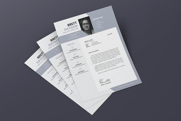 Minimalist CV Resume AI and PSD 16 in Letter Templates - product preview 2
