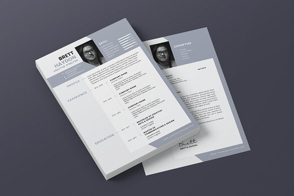 Minimalist CV Resume AI and PSD 16 in Letter Templates - product preview 3
