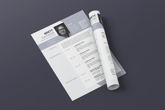 Minimalist CV Resume AI and PSD 16 in Letter Templates - product preview 4