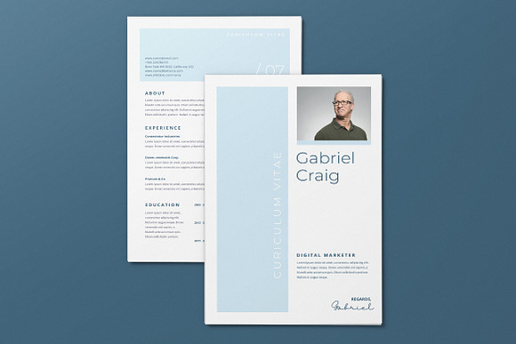 Minimalist CV Resume AI and PSD 18 in Letter Templates - product preview 2