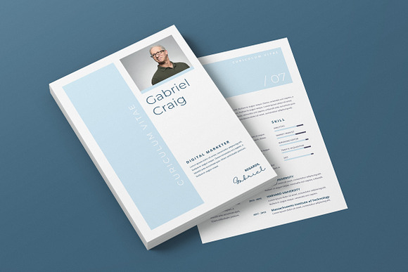Minimalist CV Resume AI and PSD 18 in Letter Templates - product preview 3