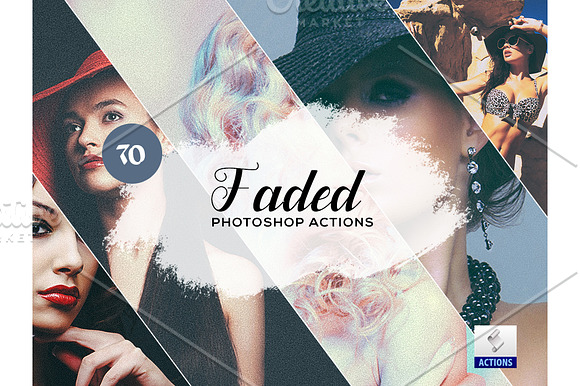 70 Faded Photoshop Actions in Add-Ons - product preview 5