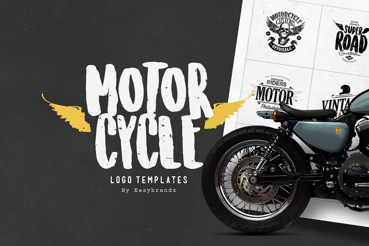 Motorcycle Logo Templates in Logo Templates - product preview 8