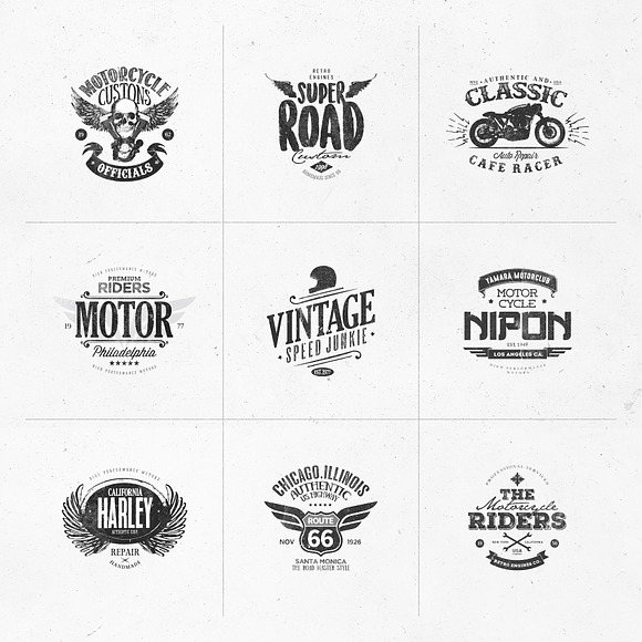 Motorcycle Logo Templates in Logo Templates - product preview 1