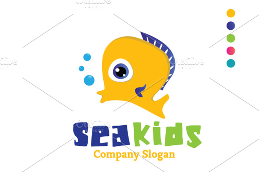 Sea Fish in Logo Templates - product preview 8