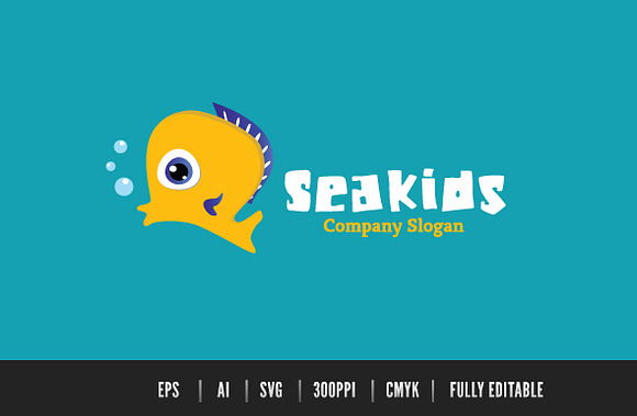 Sea Fish in Logo Templates - product preview 1