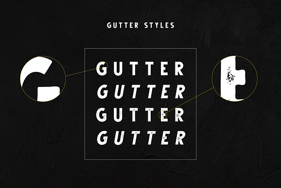 Gutter - Handdrawn Sans ( 4 Styles ) in Sans-Serif Fonts - product preview 1