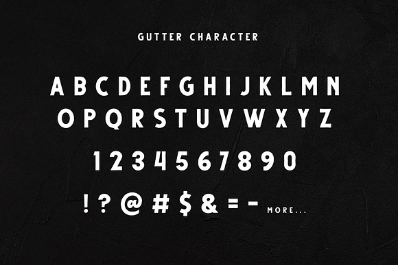Gutter - Handdrawn Sans ( 4 Styles ) in Sans-Serif Fonts - product preview 2
