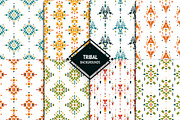 8 Tribal backgrounds+labels