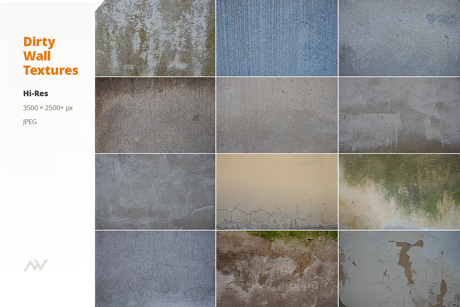 30 Dirty Wall Textures in Textures - product preview 8