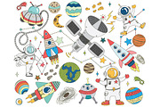 Cute Doodle Outer Space Collection