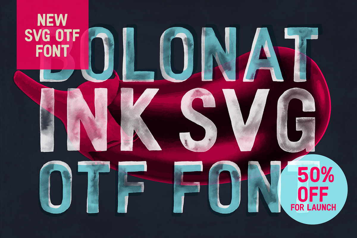 NEW! Bolonat Ink SVG OTF Version in Sans-Serif Fonts - product preview 8