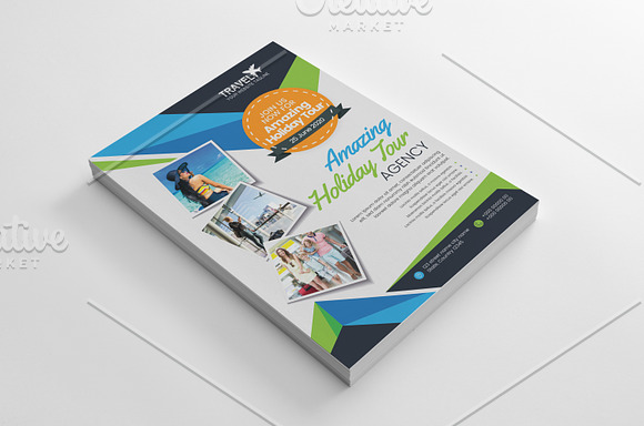 Holiday Travel & Tour Flyer Layout in Flyer Templates - product preview 1
