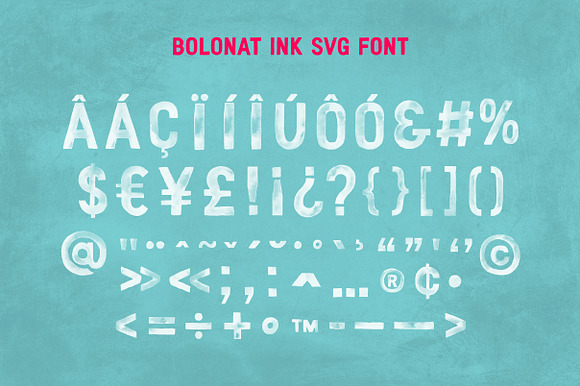Bolonat Watercolor SVG & OTF fonts. in Block Fonts - product preview 3
