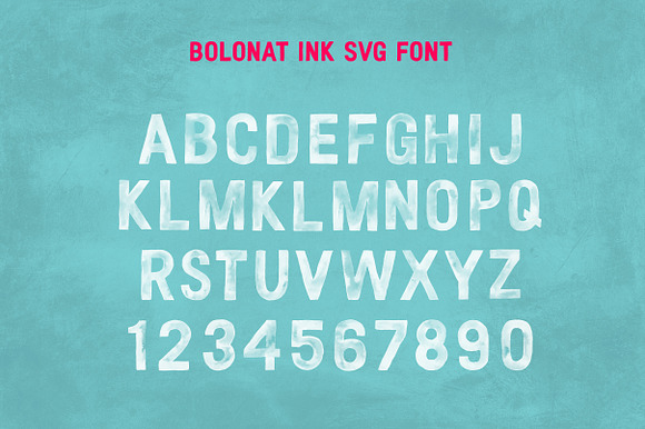 Bolonat Watercolor SVG & OTF fonts. in Block Fonts - product preview 4