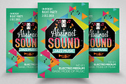 Abstract Style Music Flyer