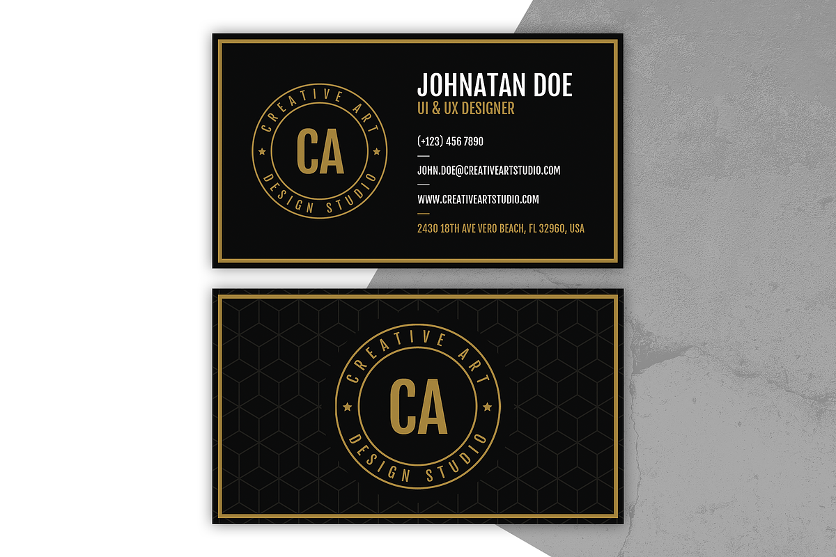 Vintage Business Cards in Business Card Templates - product preview 8