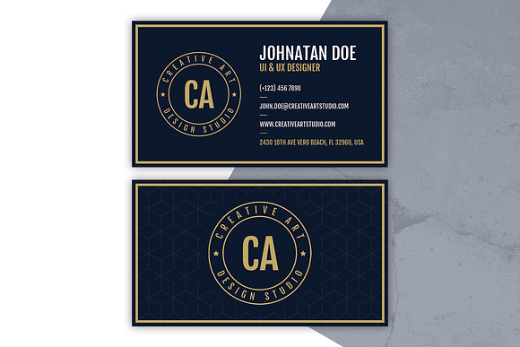 Vintage Business Cards in Business Card Templates - product preview 1
