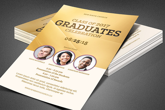 Graduates Celebration Church Flyer in Flyer Templates - product preview 3
