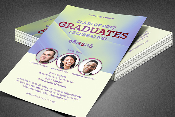 Graduates Celebration Church Flyer in Flyer Templates - product preview 6