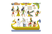 Egyptian vector pharaoh character