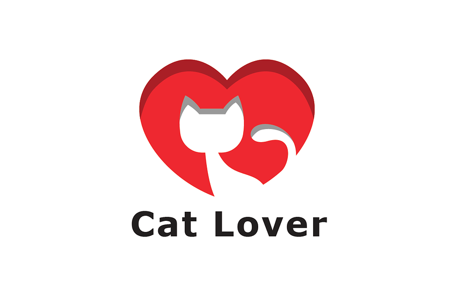 Cat Lover Logo Template