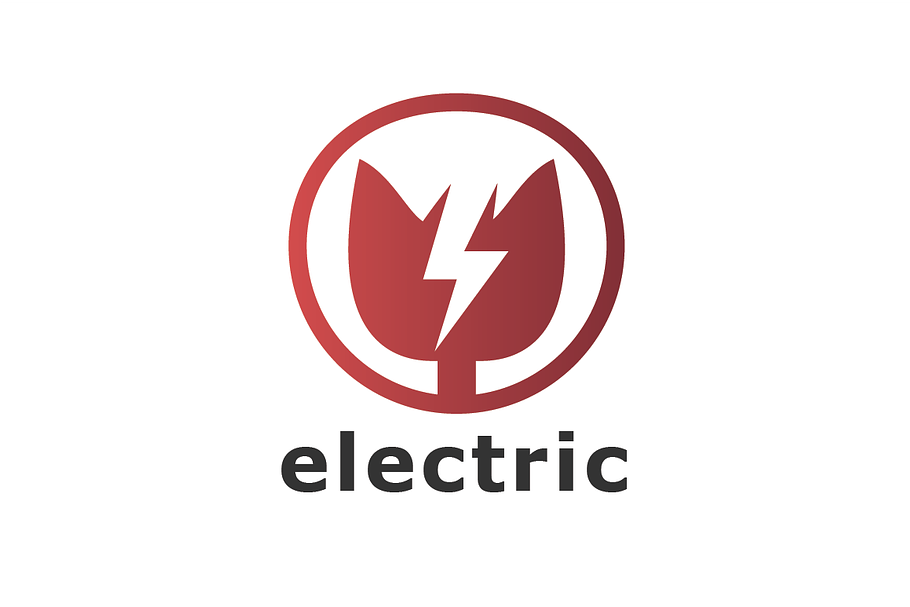Electric Cat Logo Template