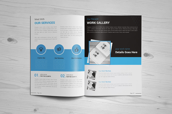 Modern 16 pages Brochure Design in Brochure Templates - product preview 2