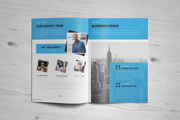 Modern 16 pages Brochure Design in Brochure Templates - product preview 6