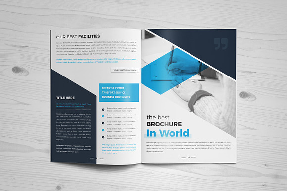 Corporate Brochure Design 16 Pages in Brochure Templates - product preview 2