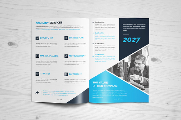 Corporate Brochure Design 16 Pages in Brochure Templates - product preview 7