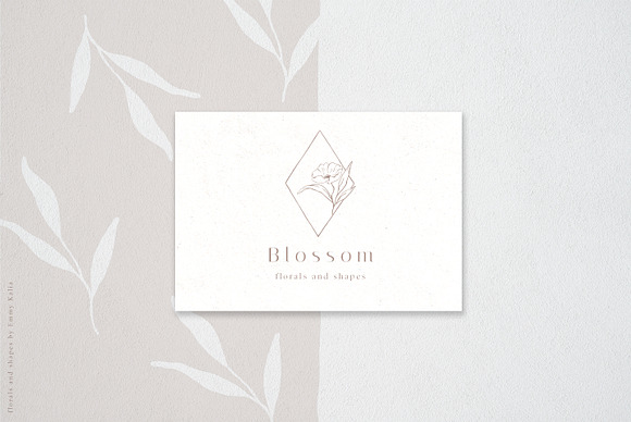 Blossom Sketched Florals & Shapes in Illustrations - product preview 7