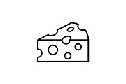 Cheese outline icon