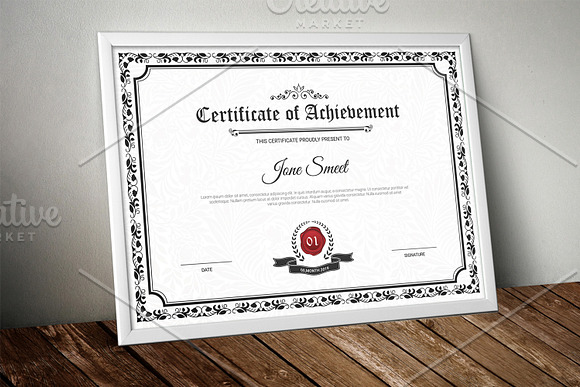 Certificate of Achievement V14 in Stationery Templates - product preview 1