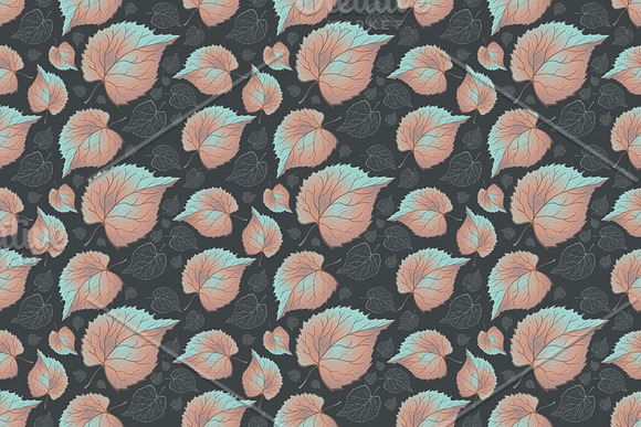 Seamless pattern leaves autumn in Patterns - product preview 1
