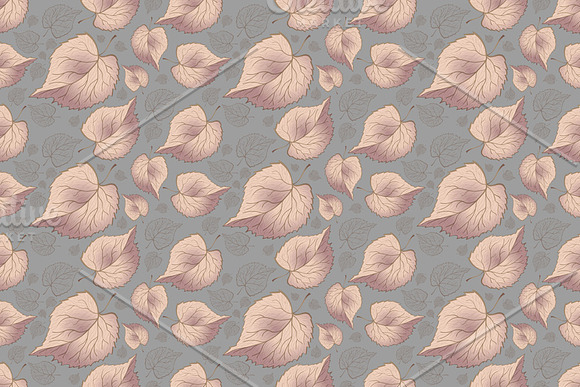 Seamless pattern leaves autumn in Patterns - product preview 2
