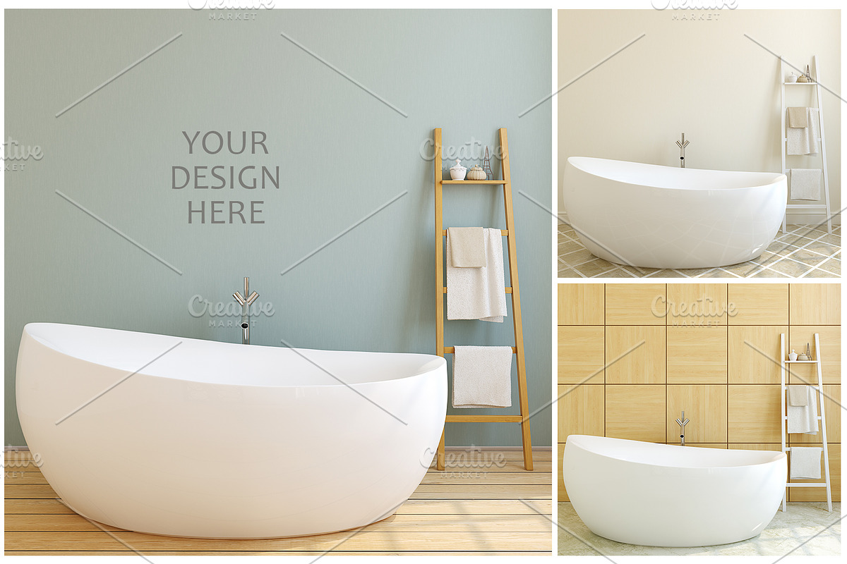 Bathroom Mockup. in Print Mockups - product preview 8
