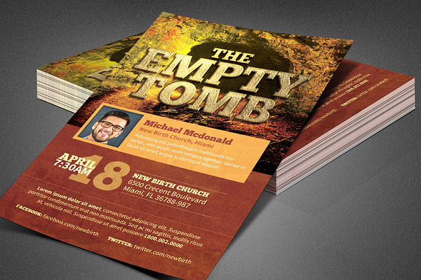 The Empty Tomb Church Flyer Template