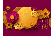 Chinese Mid Autumn festival design.