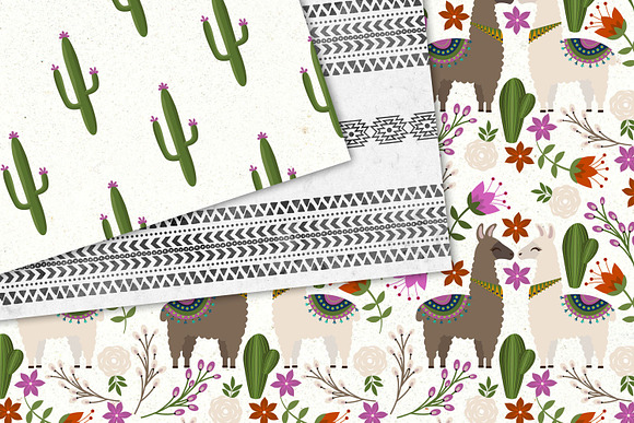 Llama Digital Paper in Patterns - product preview 1