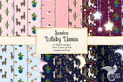 Lullaby Llama Digital Paper