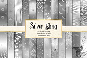 Silver Bling Digital Paper