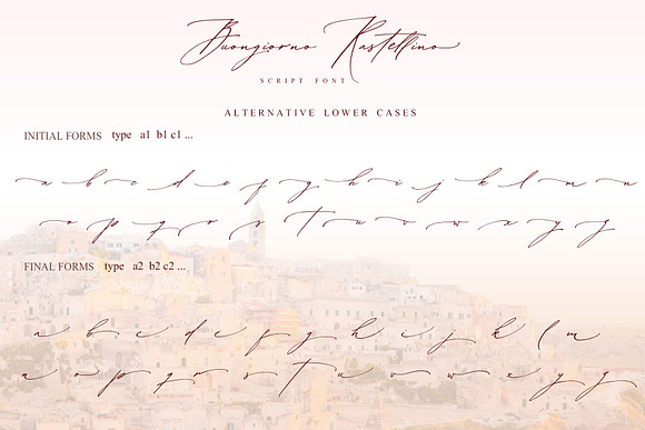 Buongiorno Rastellino script font in Script Fonts - product preview 17
