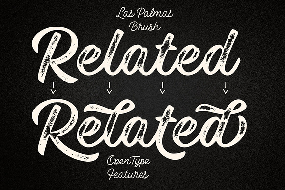 Las Palmas vintage font collection in Script Fonts - product preview 6