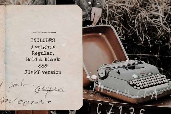 Fletcher Typewriter Font & Extras in Serif Fonts - product preview 1