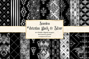 Victorian Black & Silver Patterns