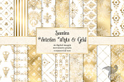 Victorian White and Gold Patterns